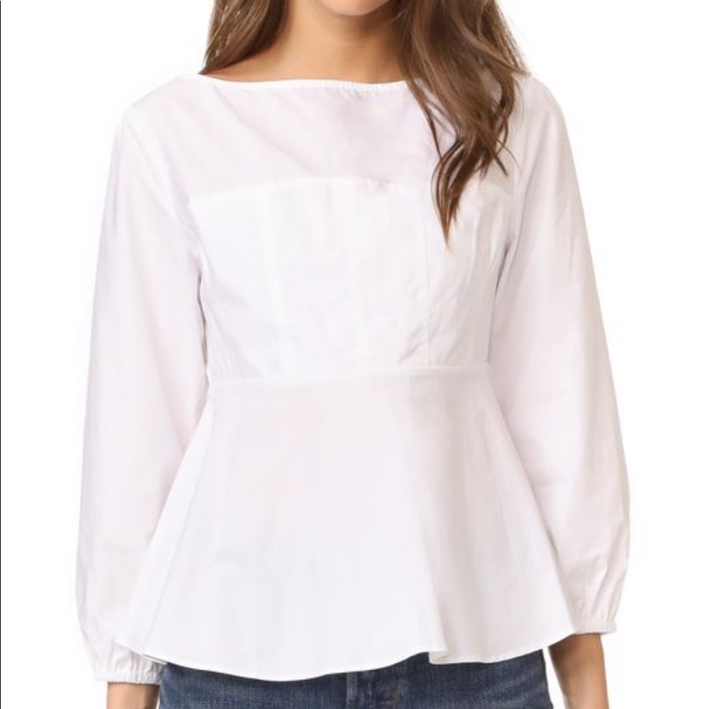 Endless rose white peplum shirt
